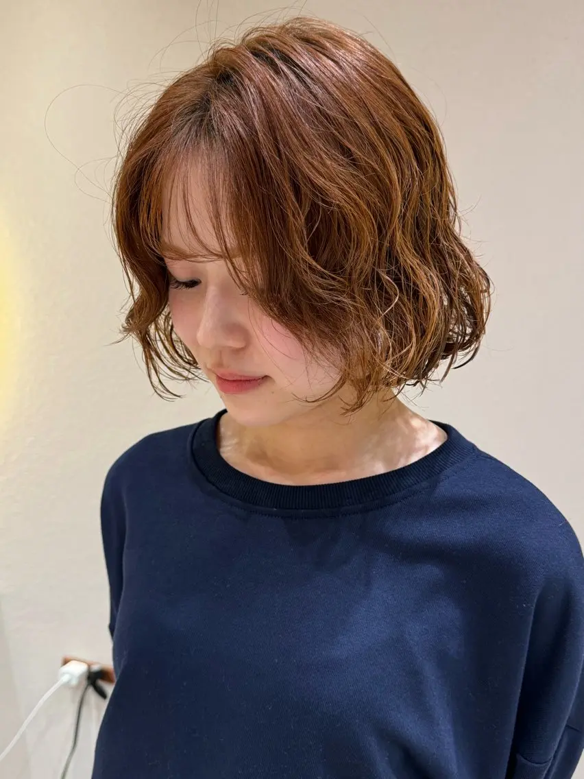 ショート カット ヘアカラー パーマ 🩵縮毛矯正・ボブ 岩原朋也🩵のヘアスタイル