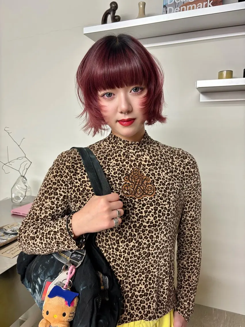 ショート ボブレイヤー ボブ レイヤーカット coco/原宿 ボブカットのヘアスタイル