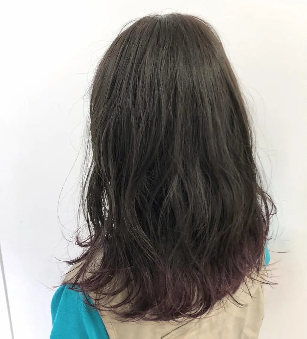 カラー ラベンダーカラー ラベンダーグレー レイヤーカット 古川洋之のヘアスタイル