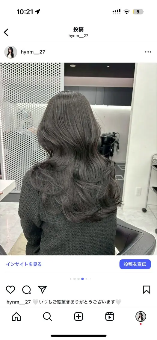 カラー 透明感🫧韓国 🫧hana🫧のヘアスタイル