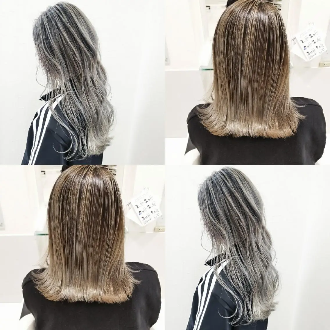 ミディアム カラー バレイヤージュ レイヤーカット ヘアカラー トリートメント レイヤーカット/ ウルフカット/大橋 のヘアスタイル
