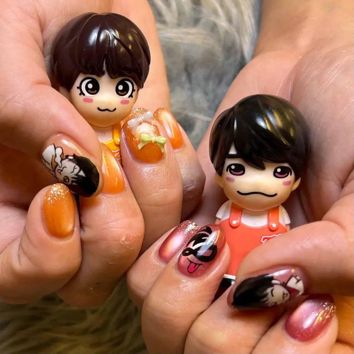 ネイル アートネイル フラッシュネイル グラデーション マグネットネイル nail salon h💍akaneのネイルデザイン