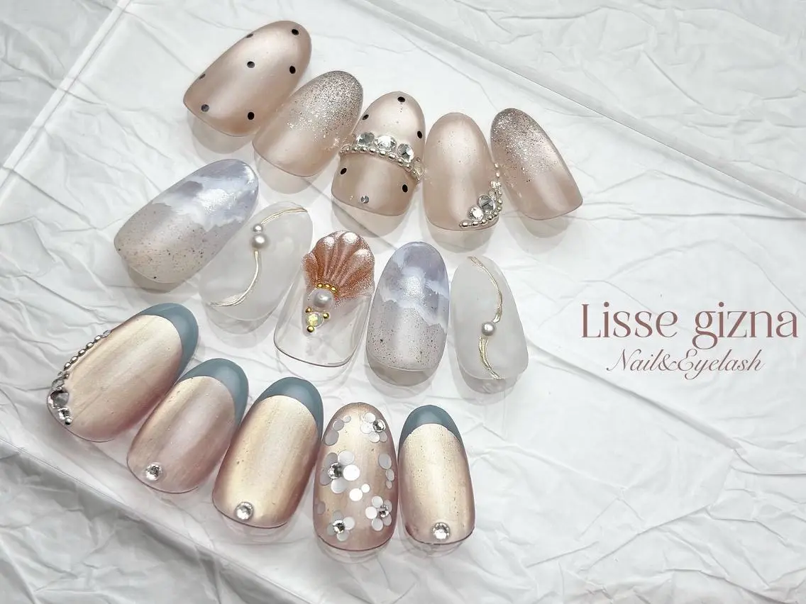ネイル ハンドネイル Lisse 銀座 Takagiのネイルデザイン