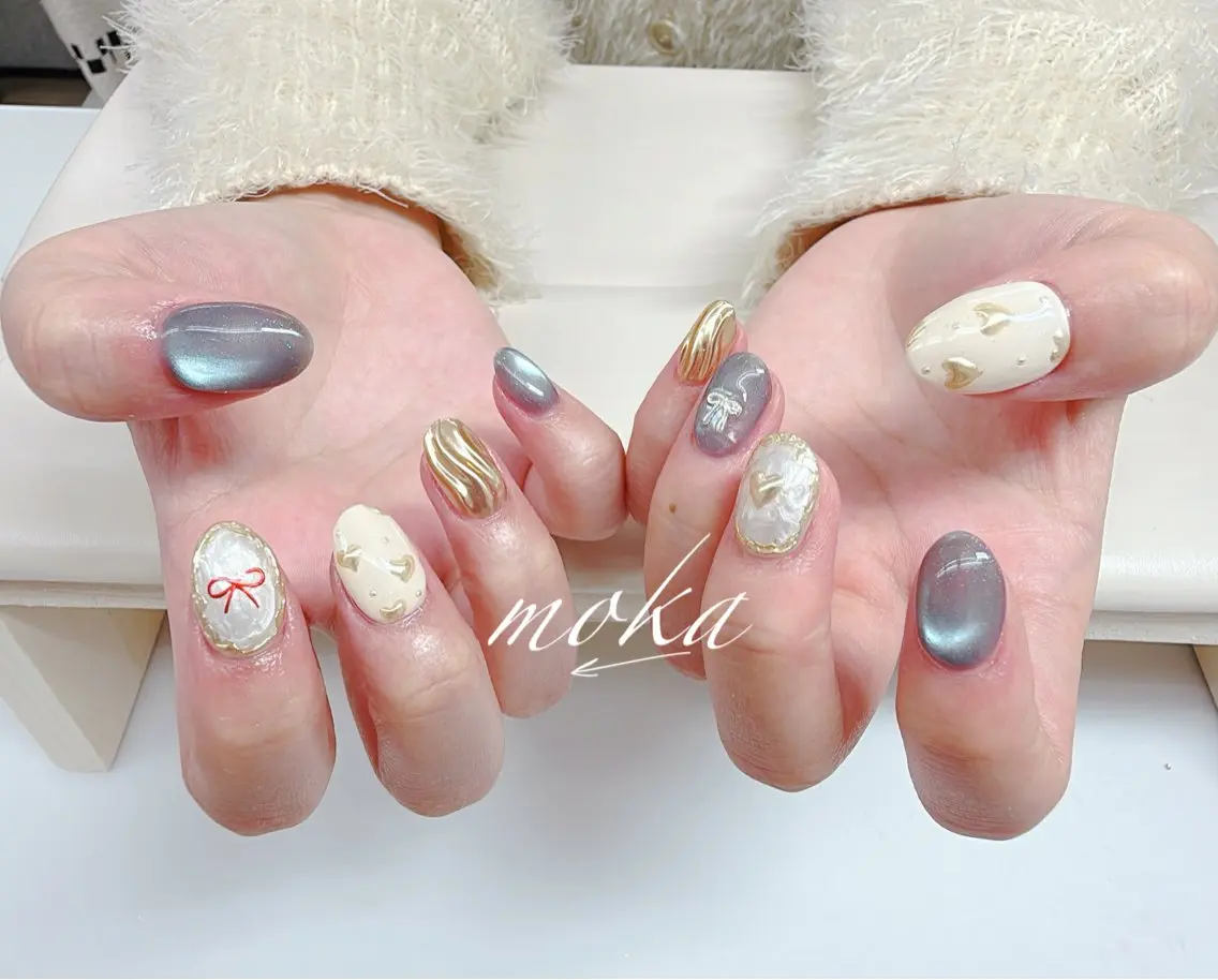 ネイル 胡蝶蘭レディースサロ ンNailMOKAのネイルデザイン