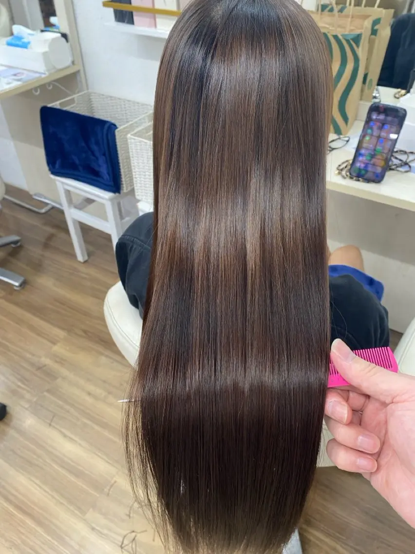 ロング トリートメント GLOSS 心斎橋 山上のヘアスタイル