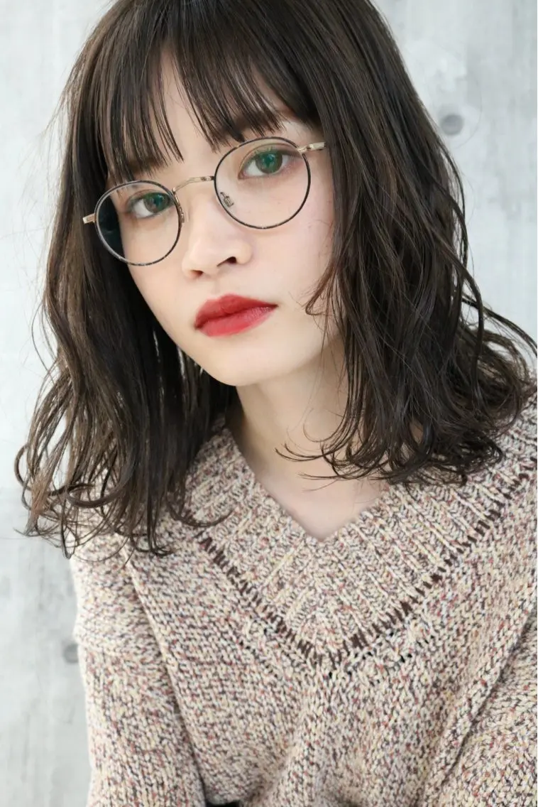 ミディアム カラー ooitヨシダ ミナミのヘアスタイル