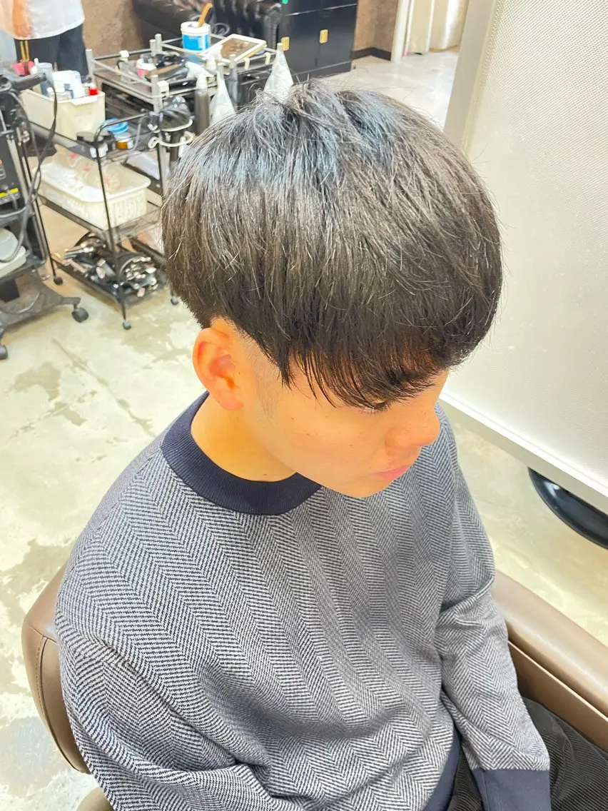 ショート メンズ メンズパーマ特化 カバヤマ　リョウのヘアスタイル