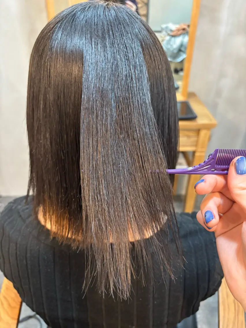 カット ヘアカラー 縮毛矯正 磯野 成基のヘアスタイル