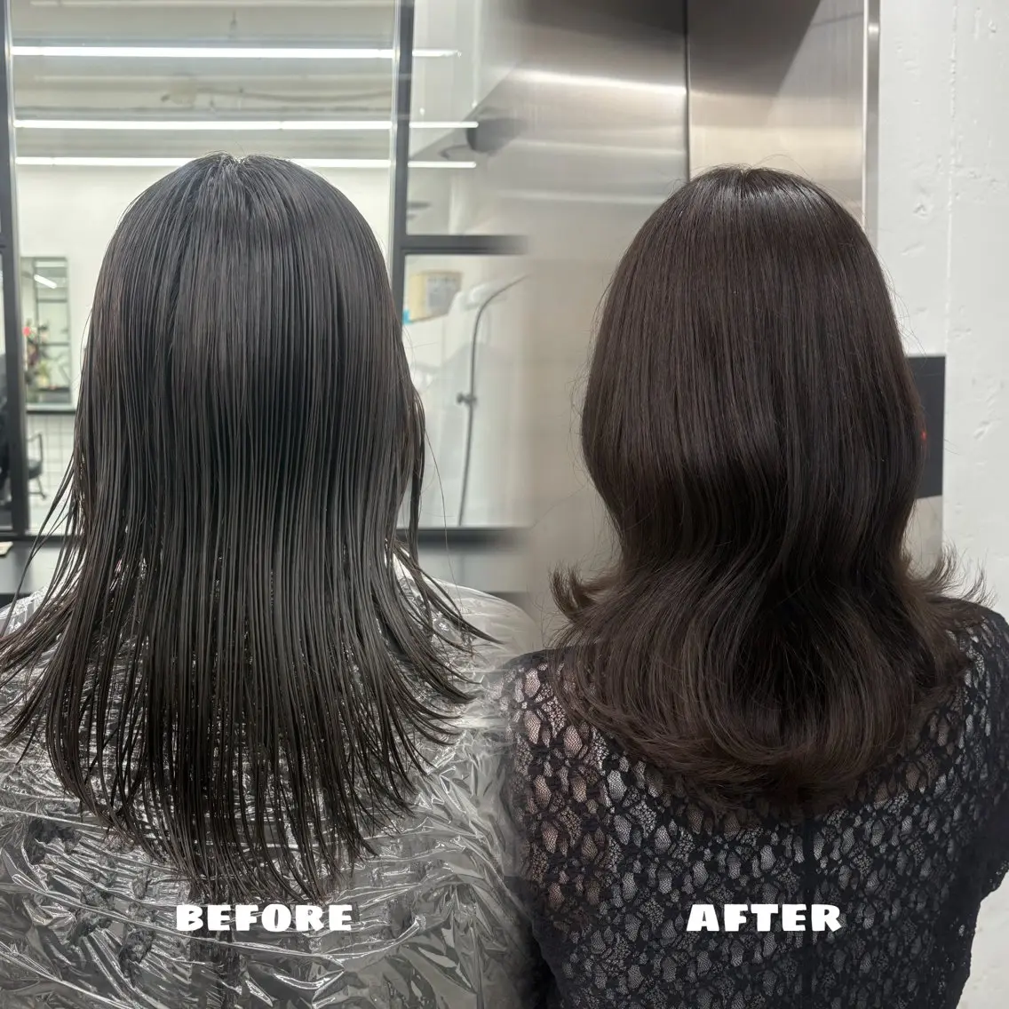 セミロング カラー ブラウンカラー オリーブブラウン カット ヘアカラー トリートメント 🌟ゆりあ🌟 JILLSTUDIOのヘアスタイル
