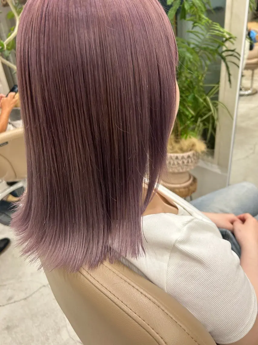 ミディアム カラー 💛🤍U too e’s /店長🧸のヘアスタイル