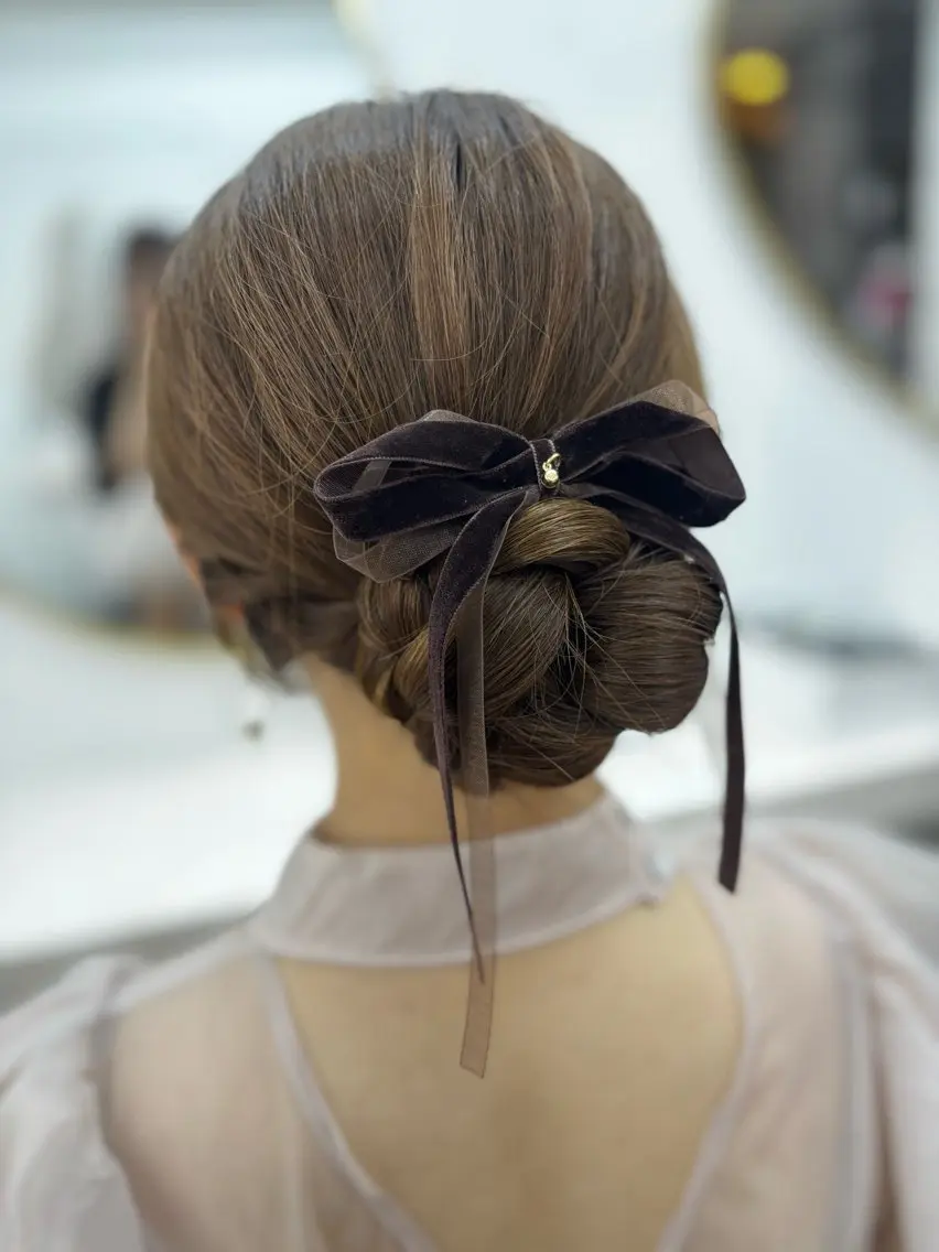 【アップスタイル】✨🥀上品で華やかな仕上がり🪻🍀の写真
