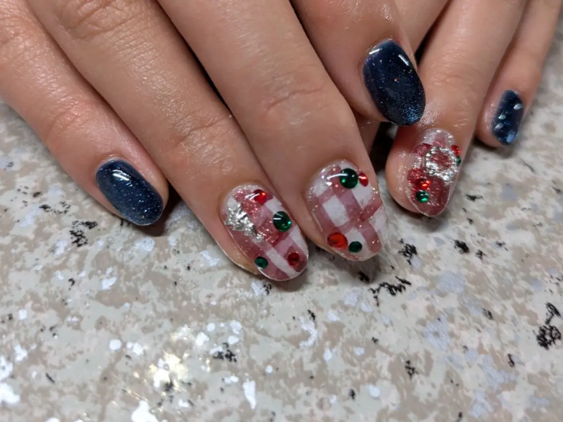 ネイル 冬ネイル クリスマス スズキ マイコのネイルデザイン