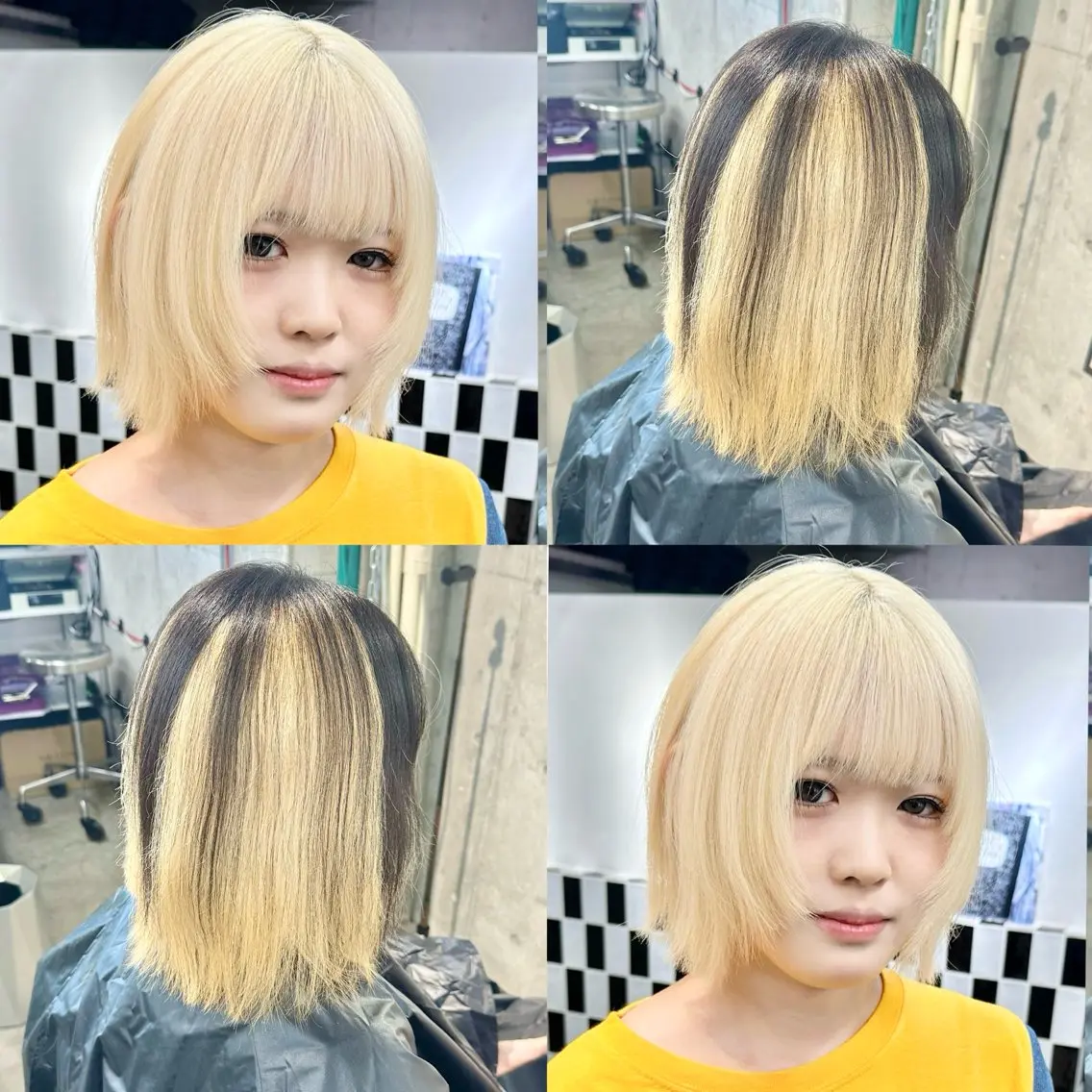 ミディアム ヘアカラー トリートメント 🤍ムラ修正ブリーチ 🤍原宿/YUUのヘアスタイル