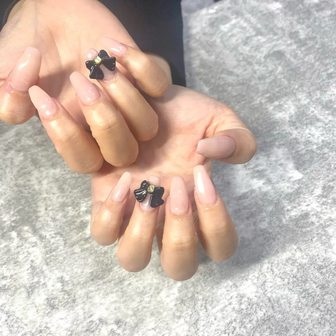 ネイル ピンク リボン ハンドネイル ★Rinail... .のネイルデザイン