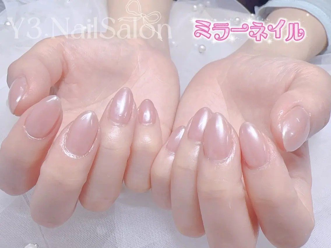 ネイル ミラーネイル ハンドネイル Y3 NailSalonのネイルデザイン