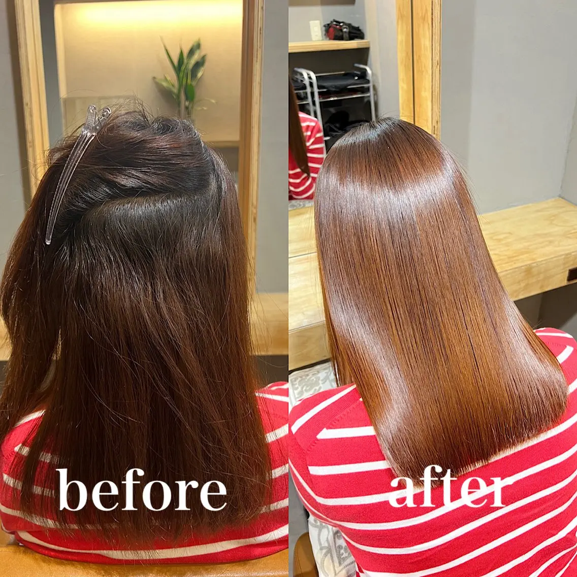 ロング 髪質改善 縮毛矯正 神戸ボブ✂️ ioe三宮/田 伸佳のヘアスタイル