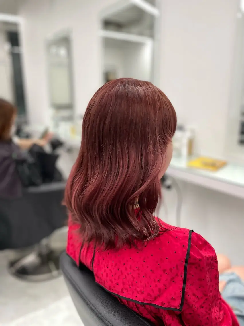 セミロング カラー ベージュカラー ブロンド ピンクカラー ピンクベージュ ❄最強かわいいカラー ❄️MINA❄️のヘアスタイル