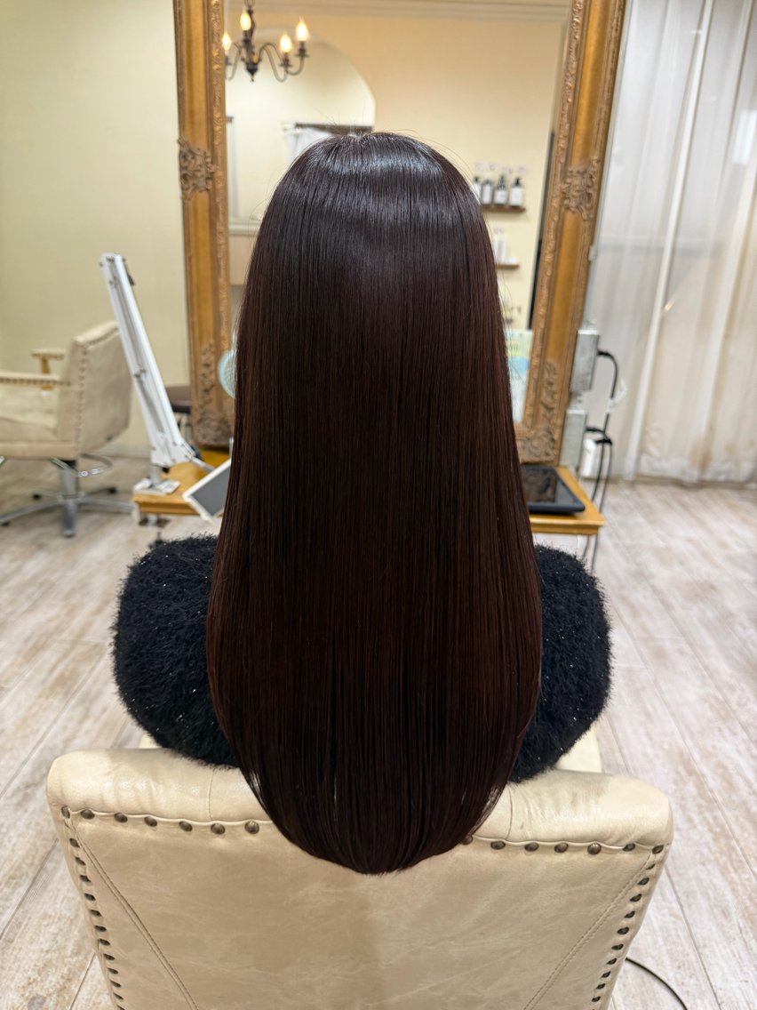 ロング カラー 髪質改善 レイヤーカット ロング カット ヘアカラー トリートメント 新越谷noble店長 松本拓也▶◀*.のヘアスタイル