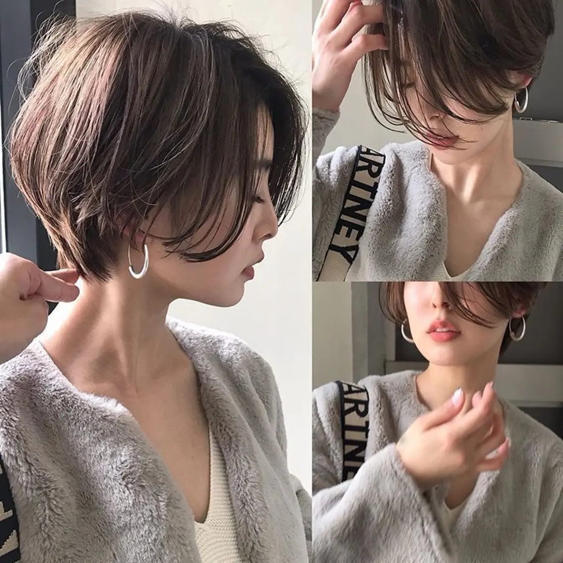 ショート ショートヘア 🌟デザインカラー 久保悠那のヘアスタイル