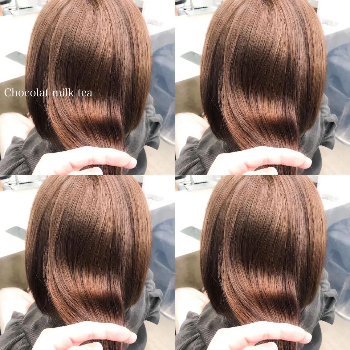 セミロング カラー カット ヘアカラー トリートメント ハイトーン×レイヤー カットTAKUMIのヘアスタイル