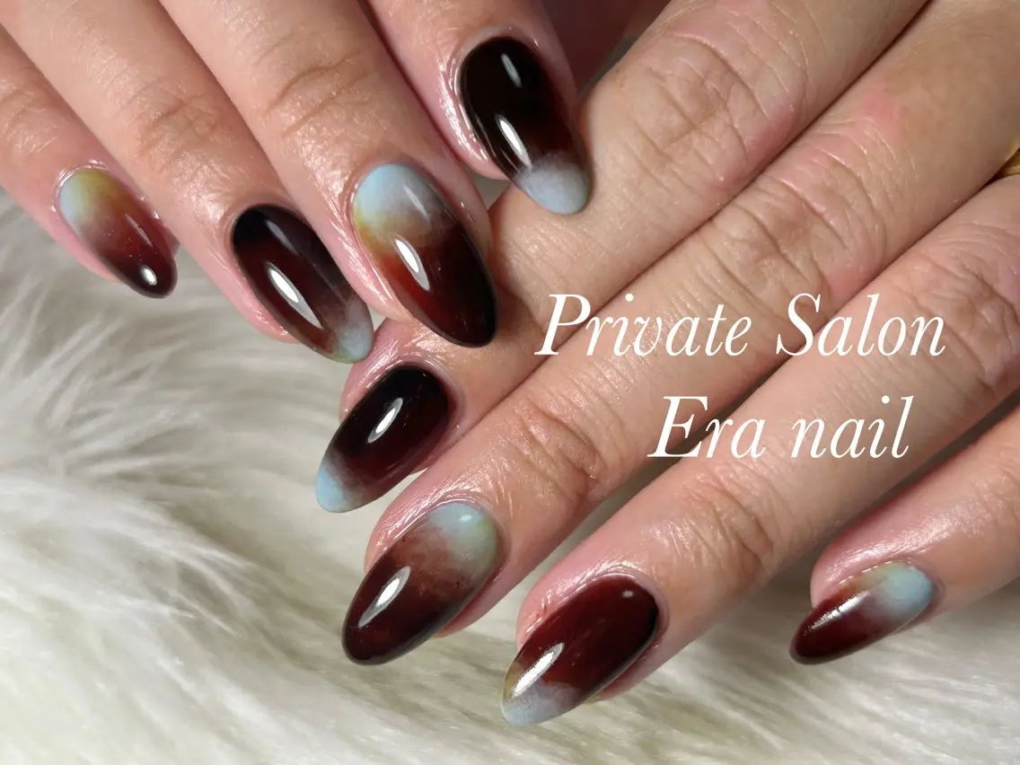 ネイル 持ち込み ニュアンスネイル ハンドネイル Era nailのネイルデザイン