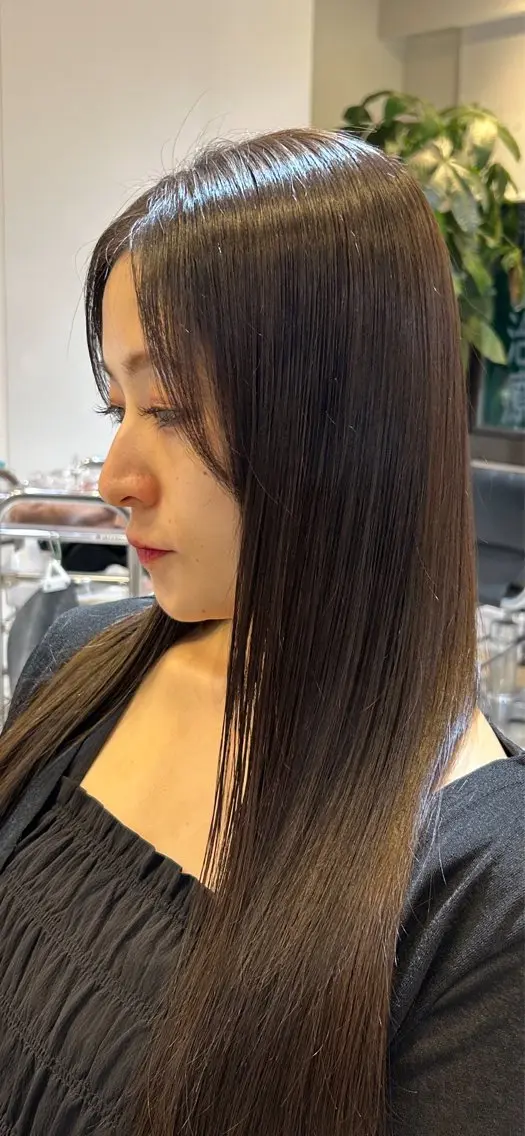 カラー ブラウンカラー ヘアカラー トリートメント ヘッドスパ ルキヤ/ elima横浜西口のヘアスタイル