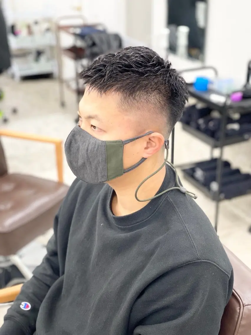 メンズ ハイライト特化小澤 奈津美のヘアスタイル
