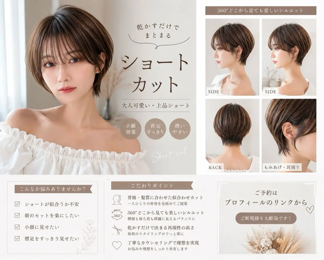 ショート 横浜美容師 みつきのヘアスタイル