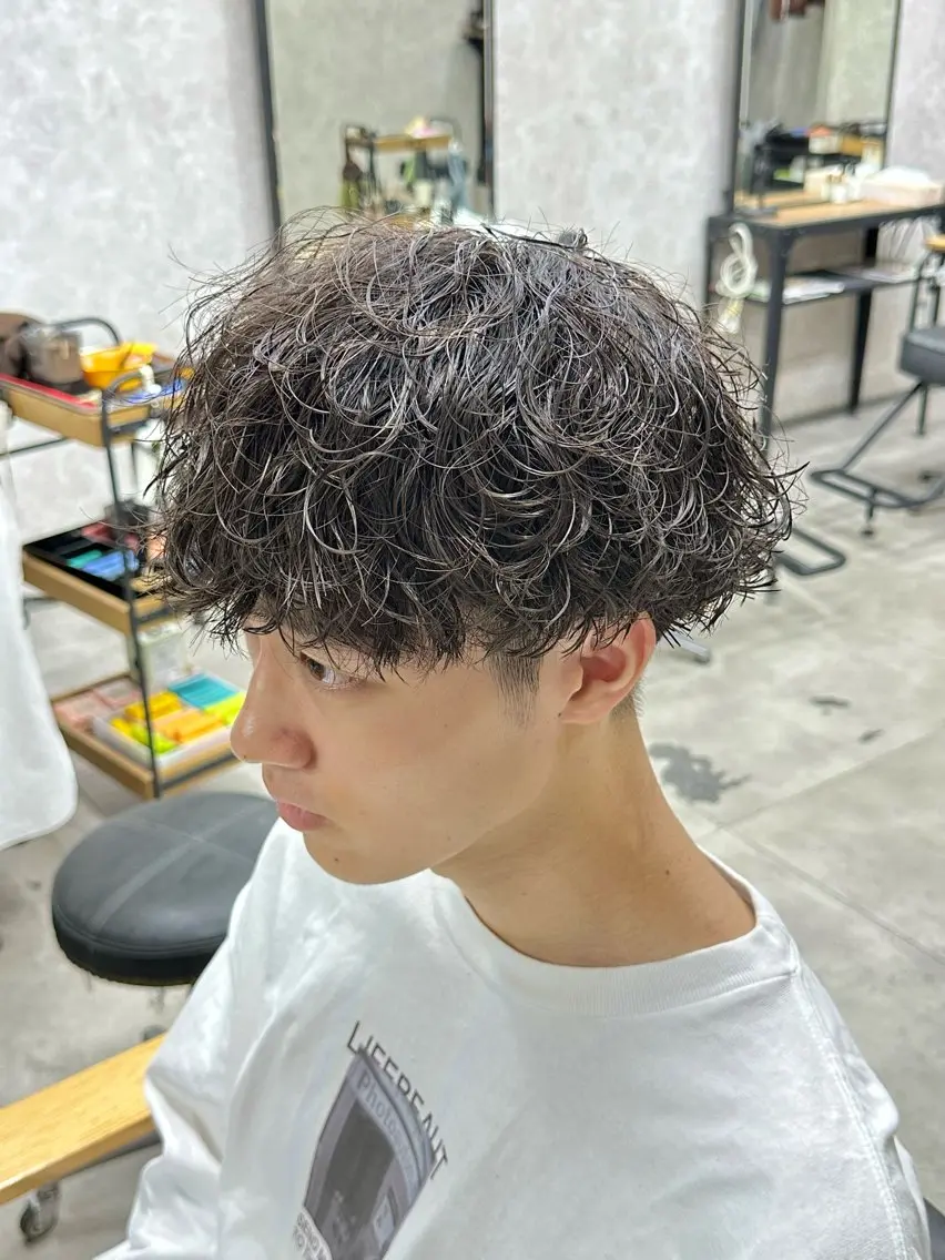 パーマ メンズ メンズパーマ 波巻きパーマ 【メンズ専門】中本 翔大のヘアスタイル