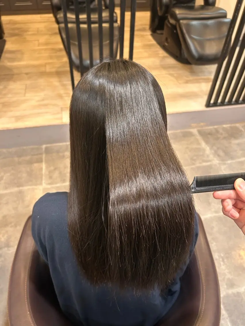 ロング 縮毛矯正 高田佳苗/ 髪質改善サロン⭐︎のヘアスタイル