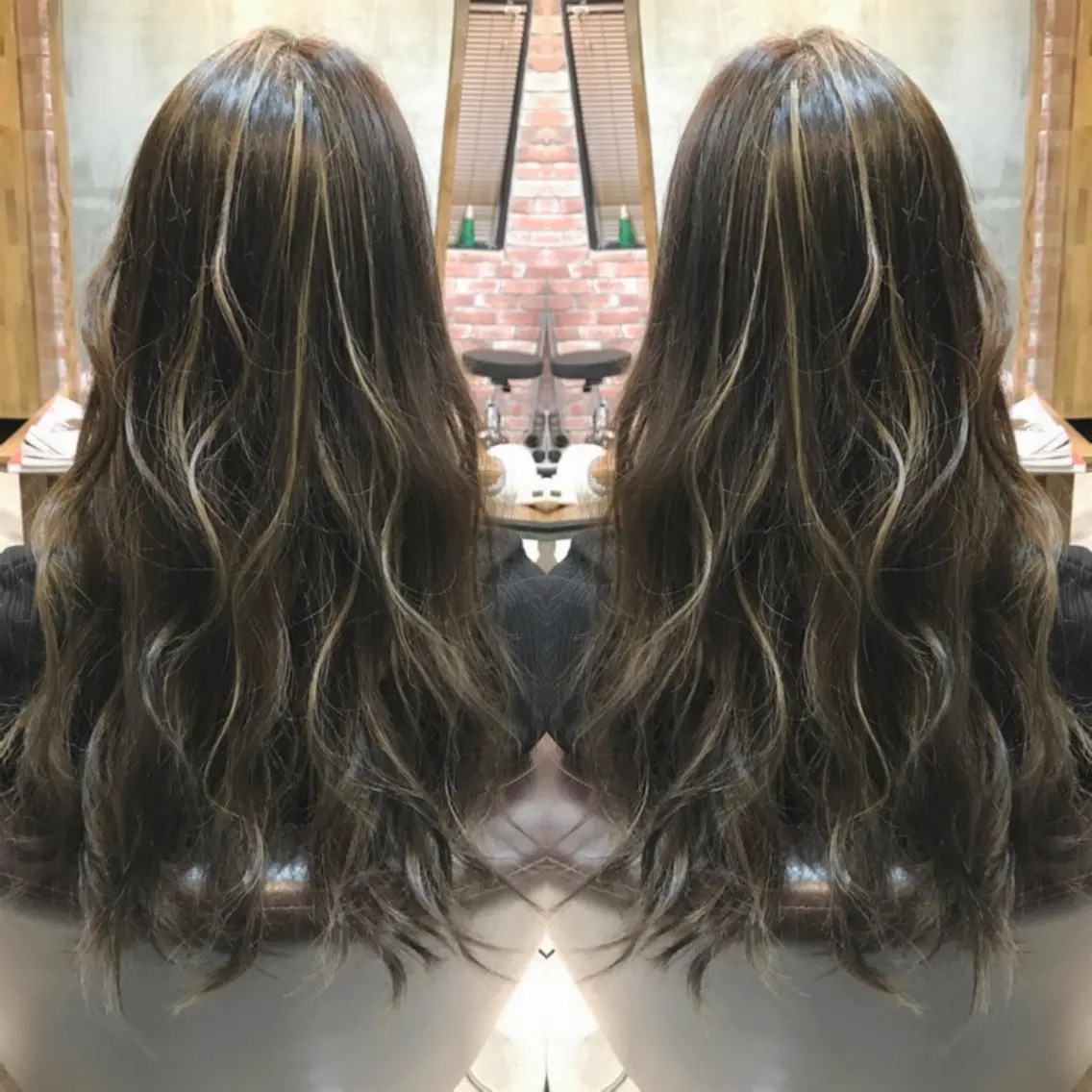 ロング カラー ヘアカラー 重政 和樹のヘアスタイル