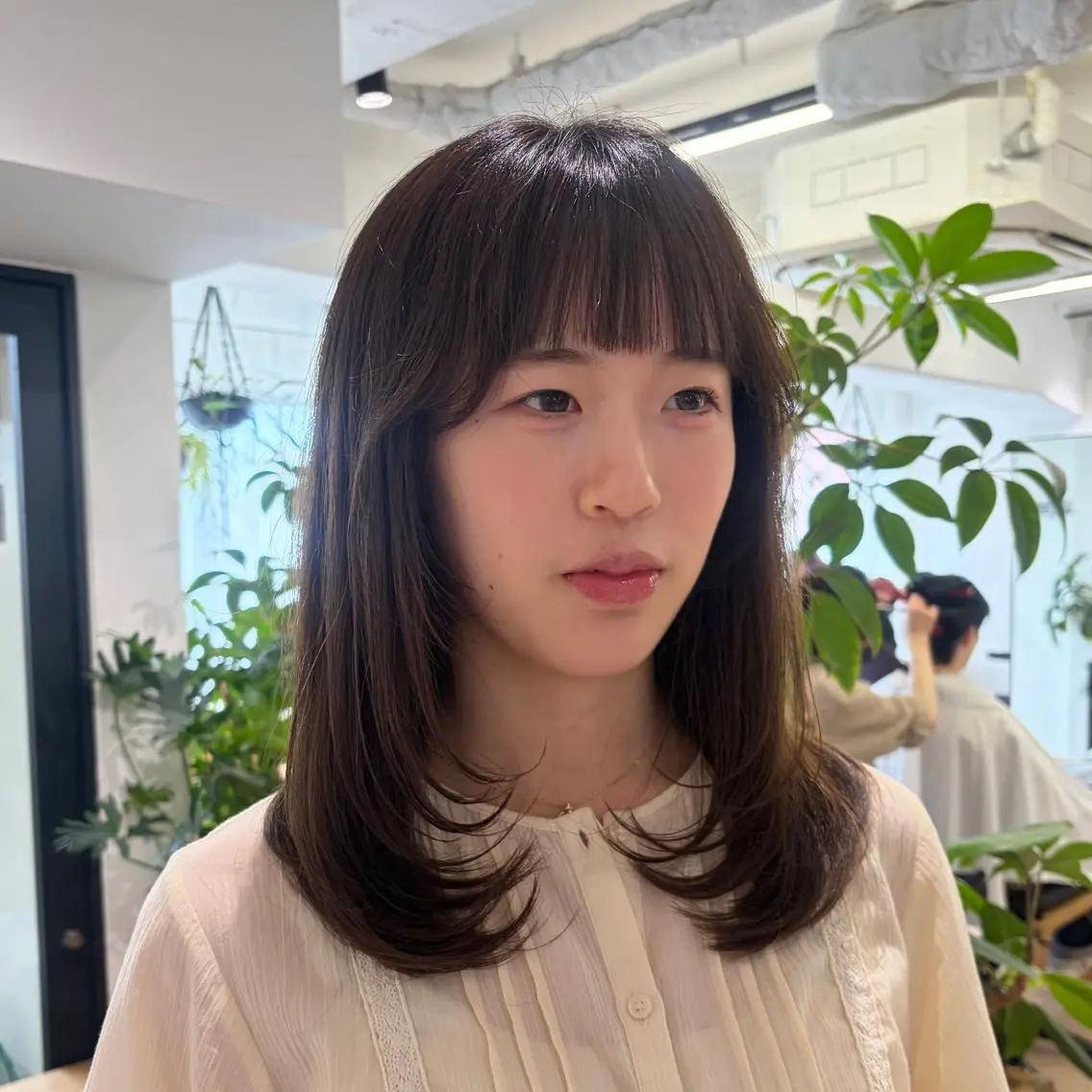 ミディアム カット トリートメント 暖色カラー/レイヤー スタイル みはる🌙のヘアスタイル