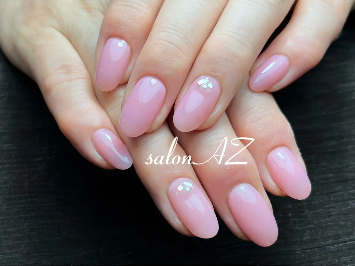 ネイル アートネイル 長さ出し フットネイル フレンチネイル ジェルネイル salon AZのネイルデザイン