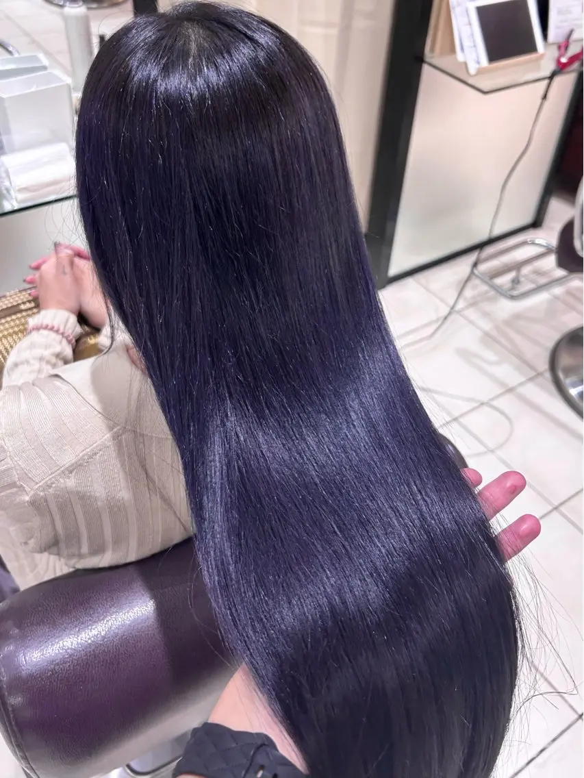 ロング カラー パープルカラー 🫧カット¥0/ カノンClanc🫧のヘアスタイル