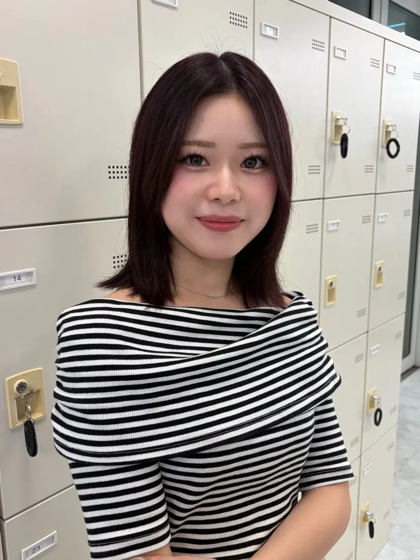 ミディアム ヘアカラー mary💋寒色 カラー/layerのヘアスタイル