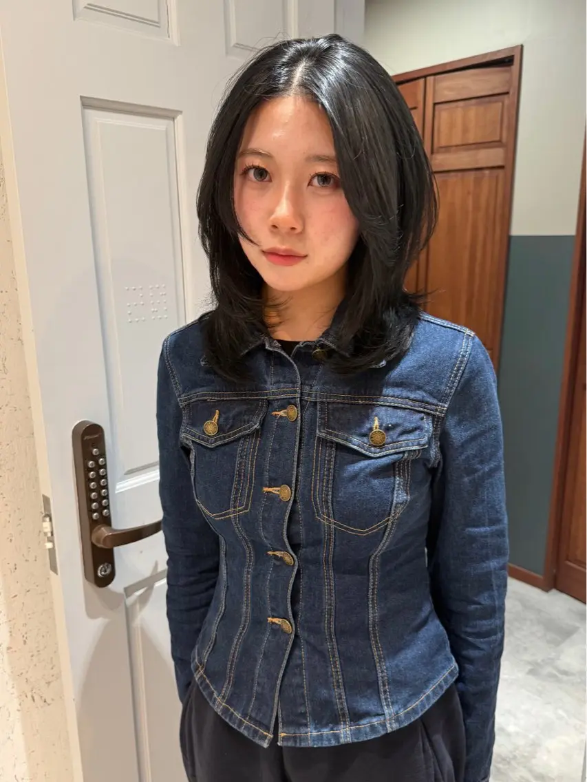 ミディアム カラー カット ヘアカラー トリートメント mai / linoah˚✧のヘアスタイル