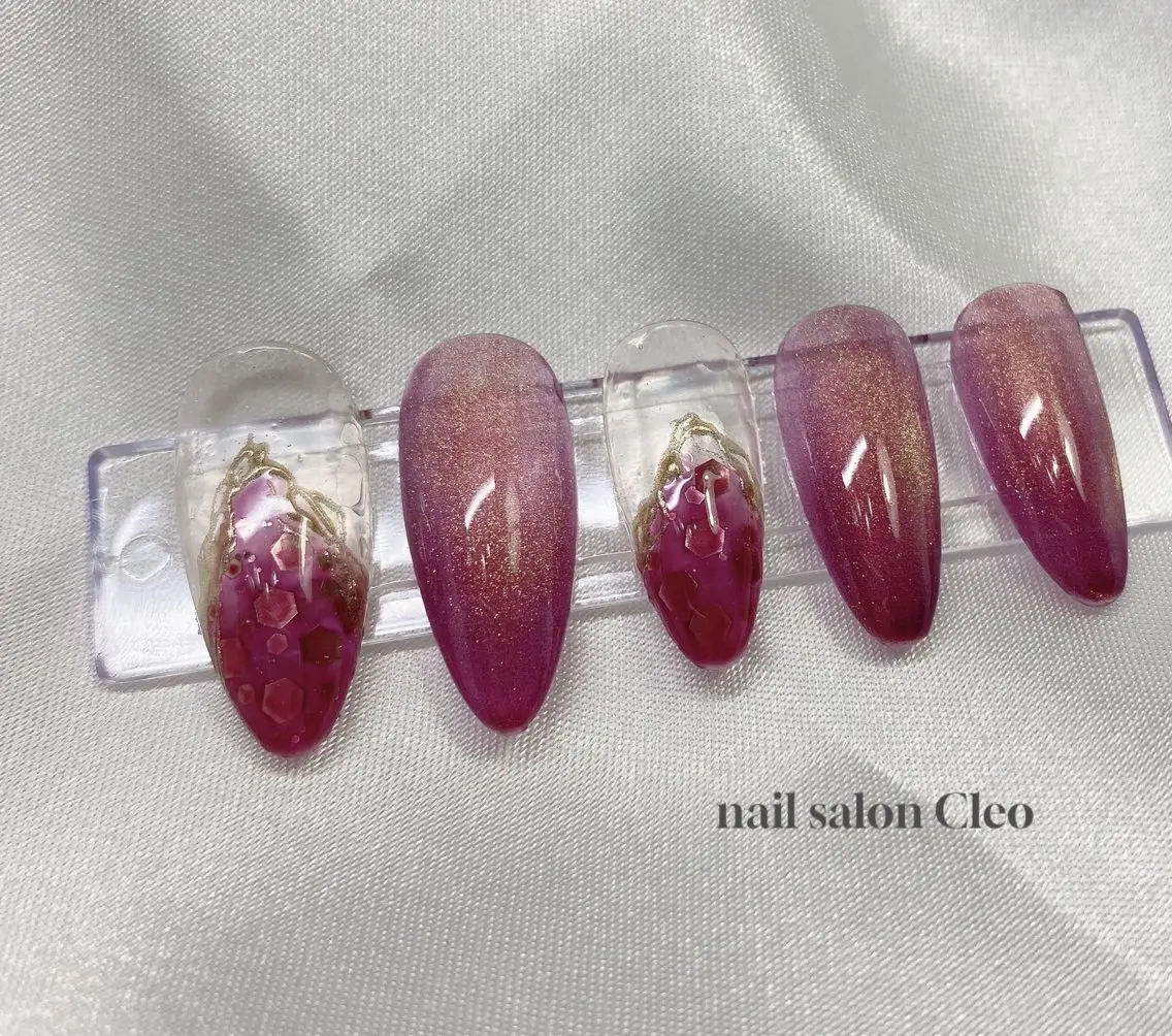 ネイル ボルドー Cleo クレオのネイルデザイン