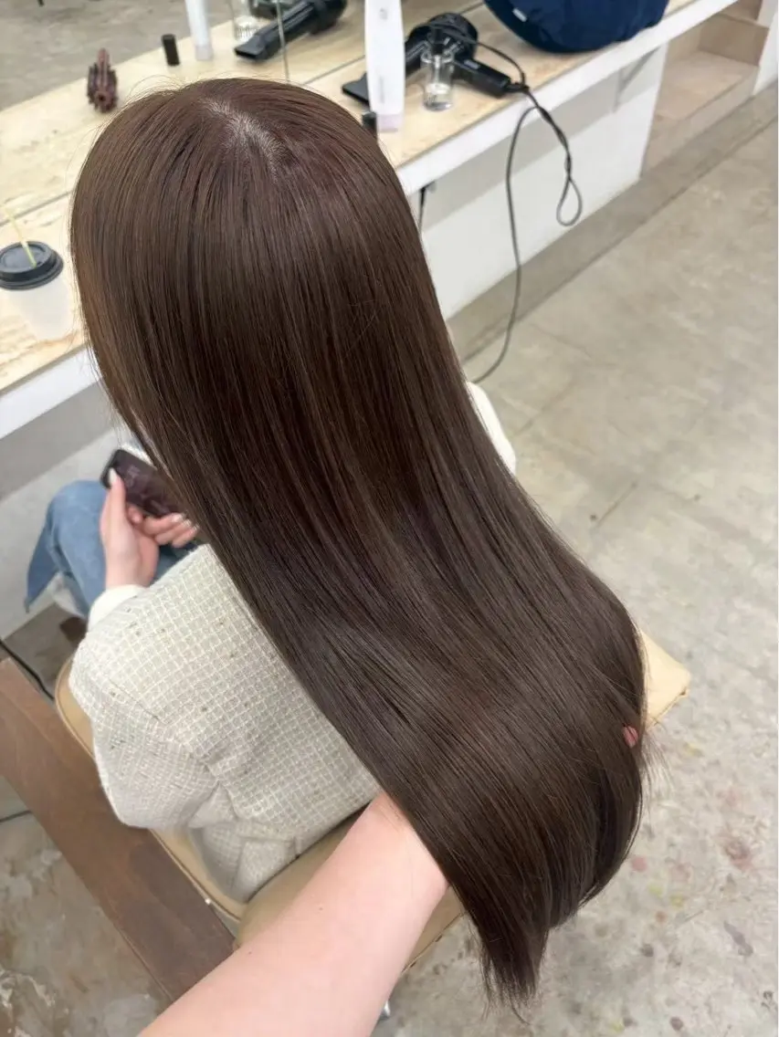 セミロング メンズ トリートメント ヘアカラー トリートメント 艶ブリーチなしカラー 🐹🤍ナナカのヘアスタイル