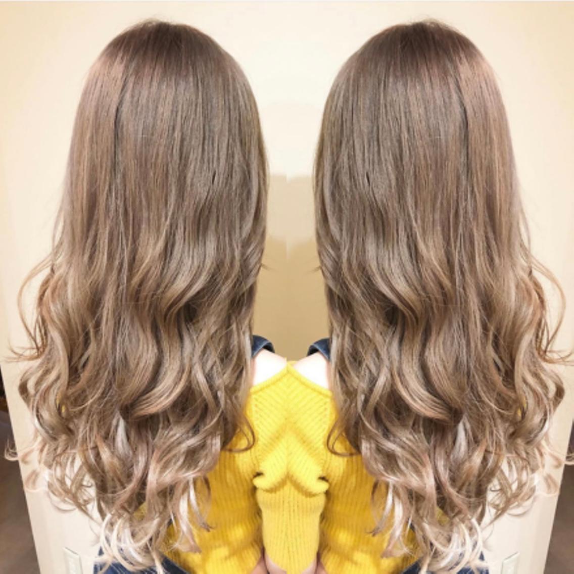 カラー カット ヘアカラー トリートメント ブリーチカラー矢場町 ハイトーン 栄 平野のヘアスタイル