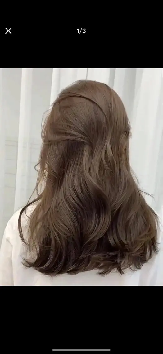 カラー ベージュカラー ブリーチ ブラウンカラー ブリーチなしカラー ヘアカラー トリートメント ヘアセット 韓国風レイヤーカラー ライムのヘアスタイル