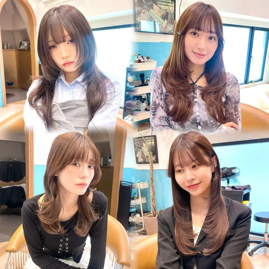 ロング カット ヘアカラー トリートメント 韓国/ハッシュカット /レイヤー🧸千純のヘアスタイル