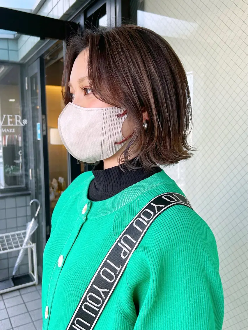 ショート カラー ショートヘア カット ヘアカラー トリートメント 進 詩織のヘアスタイル