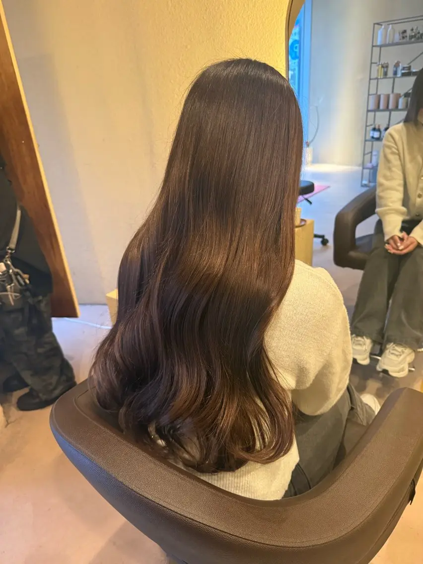 ロング カラー ヘアカラー coco♡ 韓国hairのヘアスタイル
