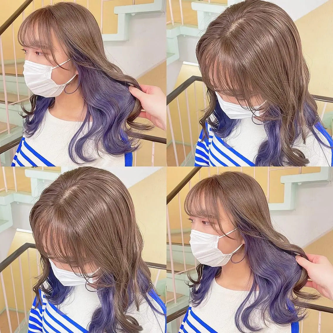 カラー ヘアカラー トリートメント 渋谷:インナーカラー ／🍒エリカ🍒のヘアスタイル