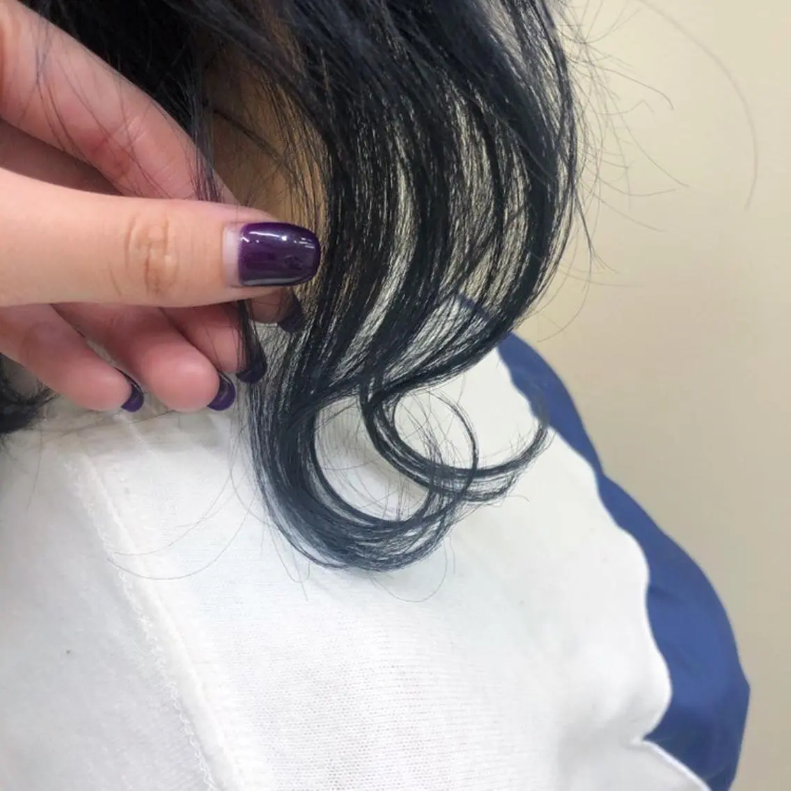 セミロング 髪質改善・白髪ぼかし /お悩み対応カラーのヘアスタイル