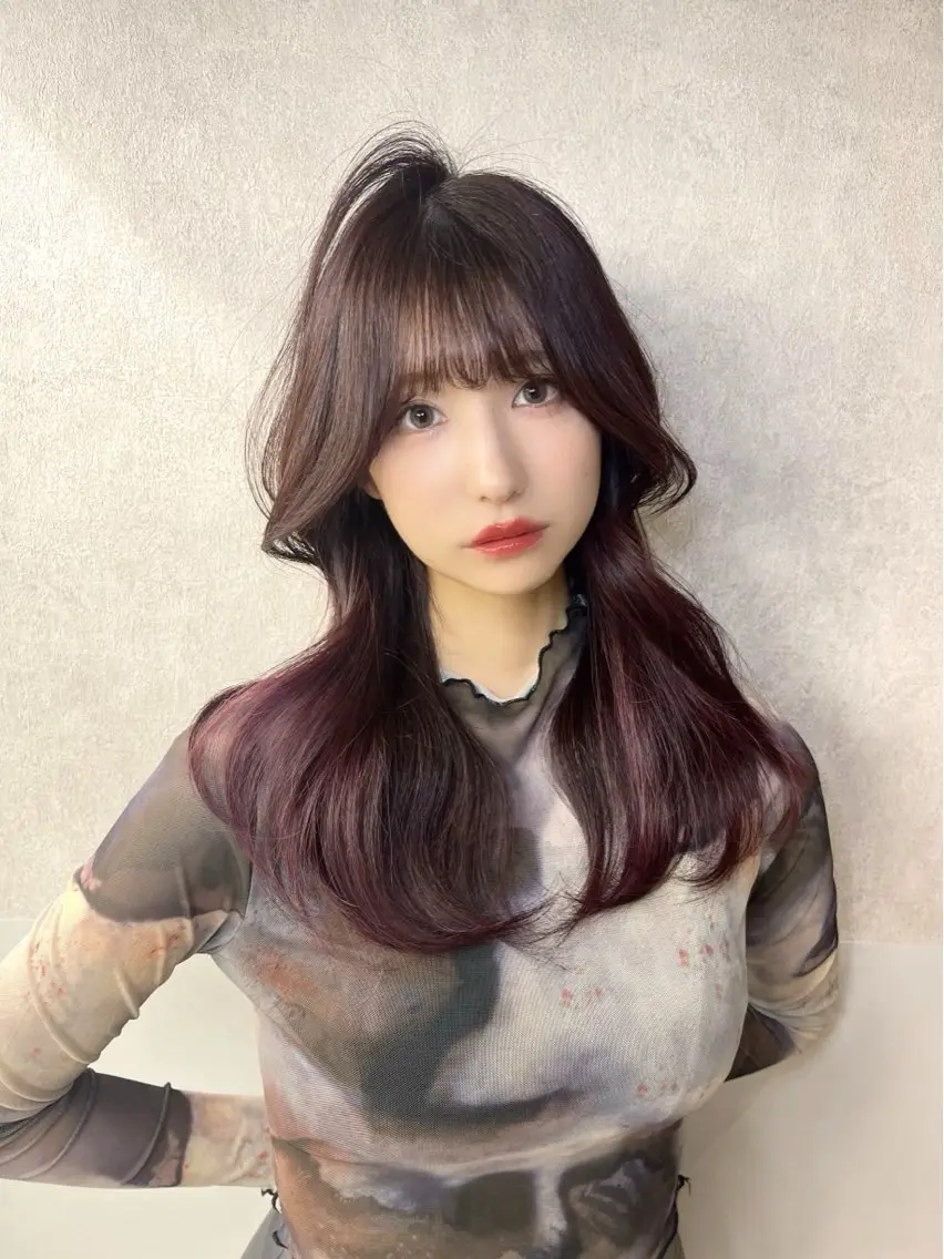 セミロング カラー トリートメント 谷川が作る熊本1🥇 レイヤーカットのヘアスタイル