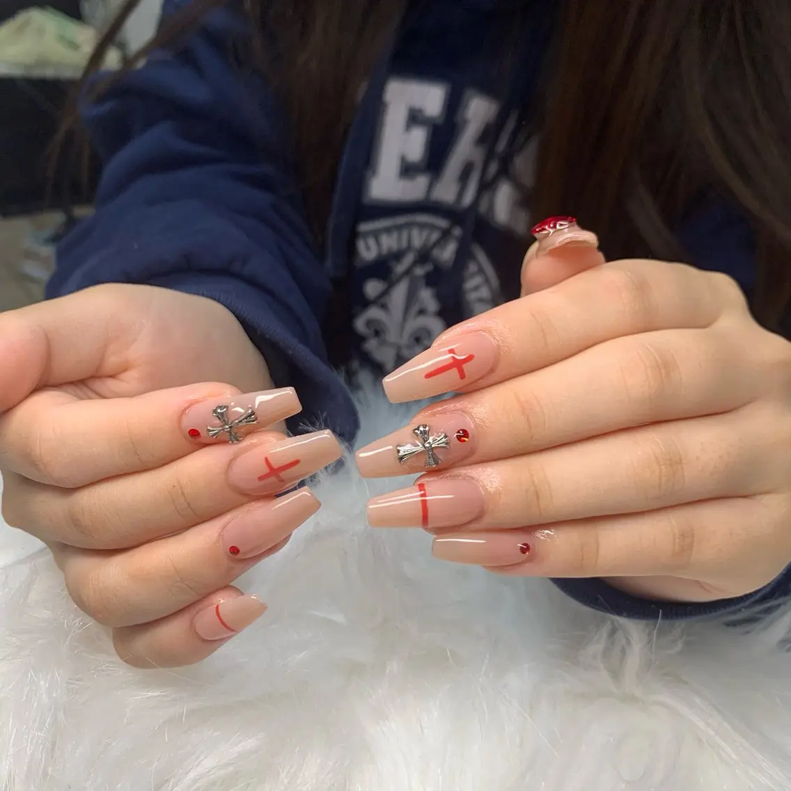 ネイル 長さ出し ネイルチップ xinh nailsのネイルデザイン