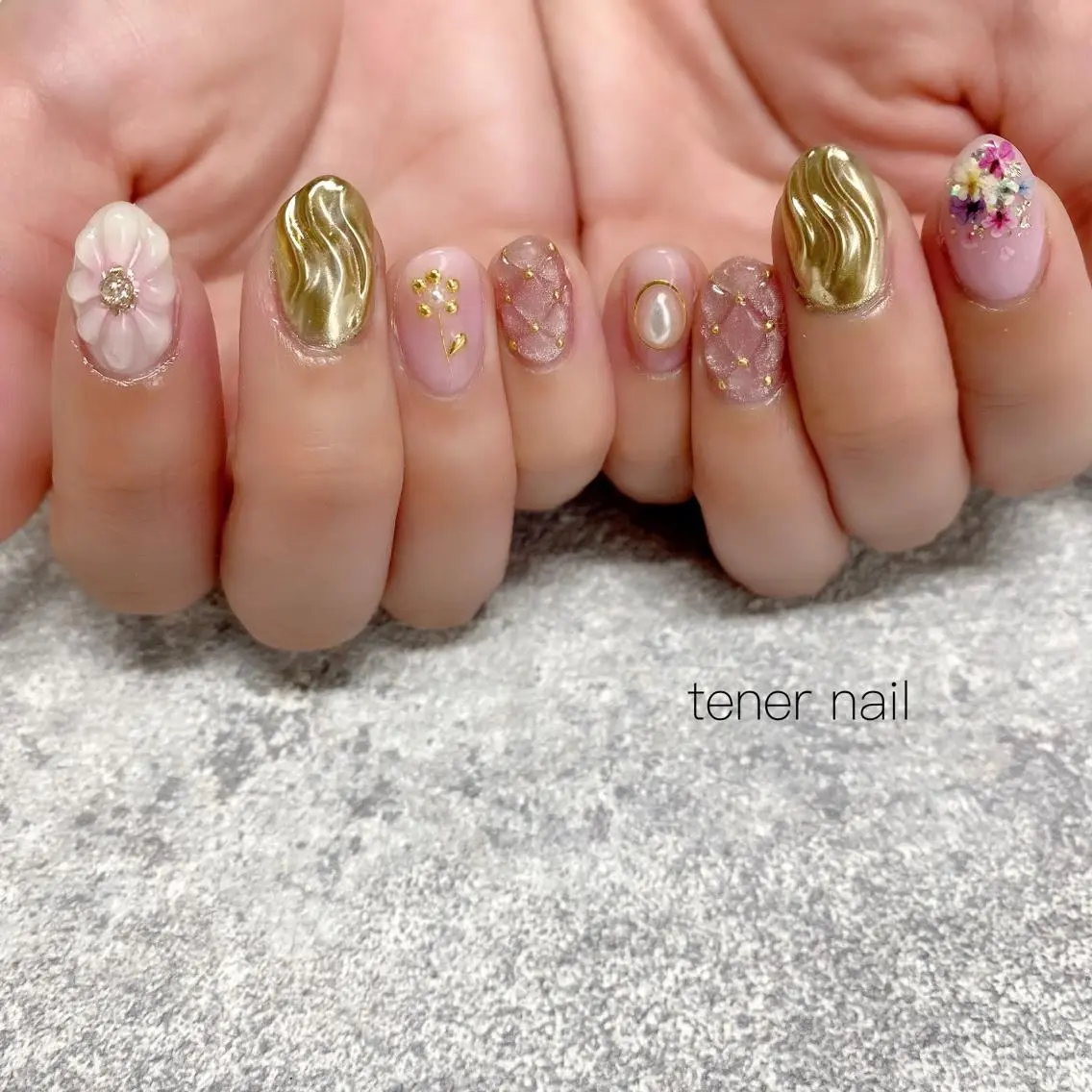 ネイル 春ネイル テネルネイル tener nailのネイルデザイン