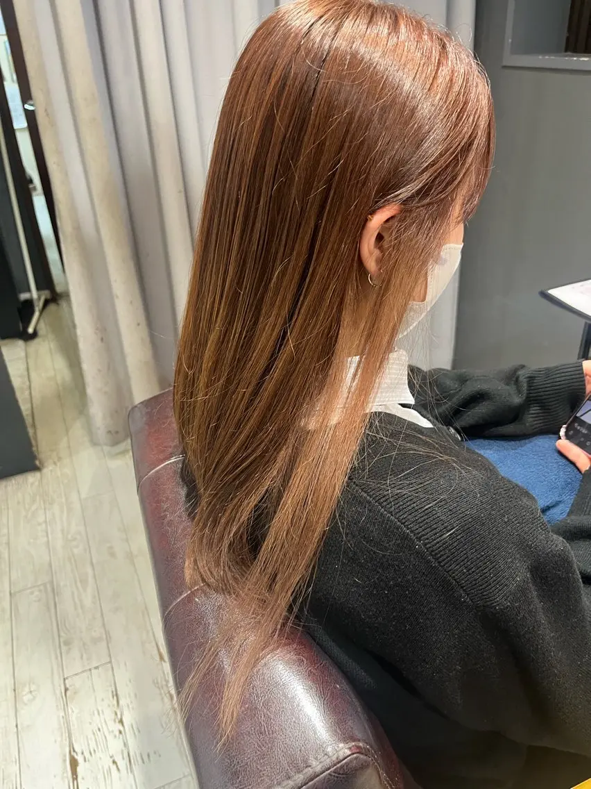 ロング カラー イヤリングカラー ピンクカラー ヘアカラー トリートメント 🫧鈴木ちゃん🫧 似合わせ×個性のヘアスタイル