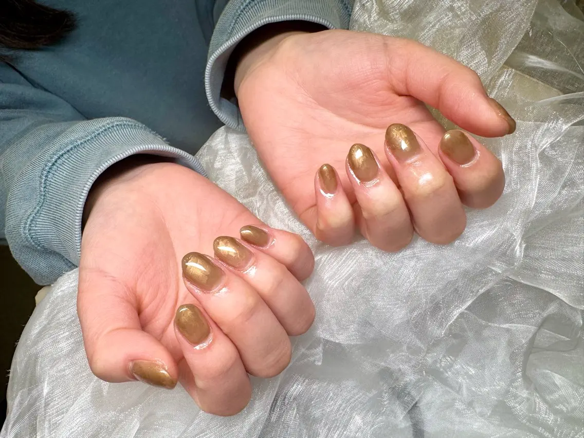 ネイル ニュアンスネイル ハンドネイル kina Ｗ🦭のネイルデザイン